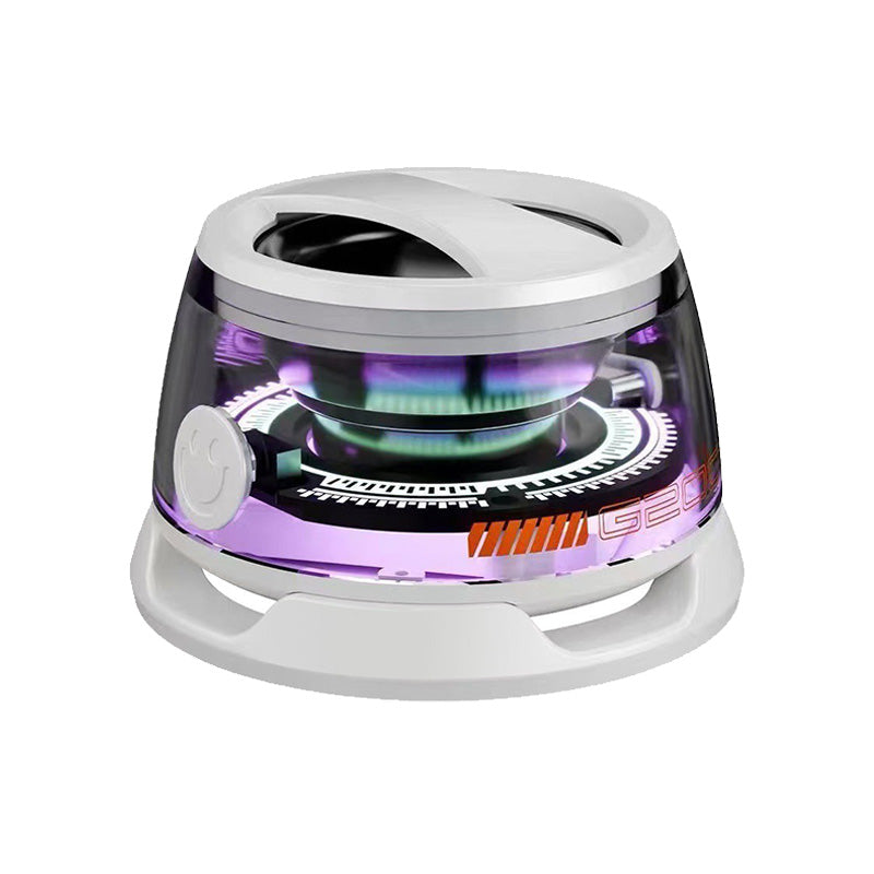 Mini Altoparlante Bluetooth 2 in 1 – 5W Potenza, Fino a 4h di Autonomia, Supporto Magnetico + Luci LED RGB + Stand per Smartphone | Wireless Portatile 500mAh | Mod. G200