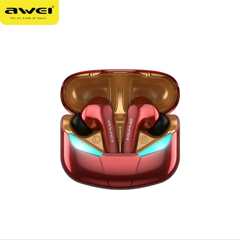 🎧 Awei T35 – Auricolari Gaming & Music con LED Eyes 👀 | Bassi Potenti 🔊 | Latenza Ultra-Bassa ⚡ | Waterproof IPX5 💧 | Bluetooth 5.0 🔗 | Autonomia 300H 🔋