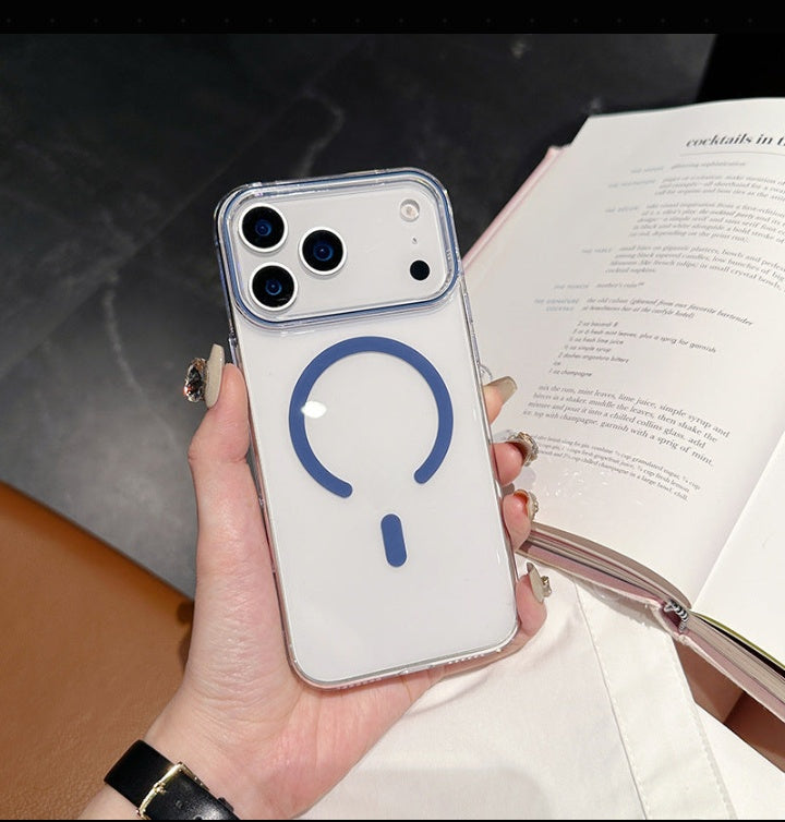 Cover Trasparente Magsafe per iPhone | PC Rigido Anti-Graffio e ingiallimento  – Stile Minimal-CS08