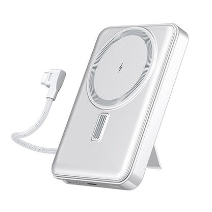Power Bank Magnetico MagSafe con supporto e cavo Type C integrato - per Android e iPhone - 10000mAh - Ricarica Veloce - C05