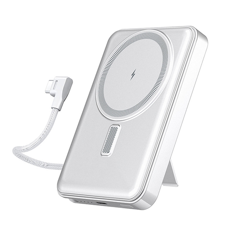Power Bank Magnetico MagSafe con supporto e cavo Type C integrato - per Android e iPhone - 10000mAh - Ricarica Veloce - C05