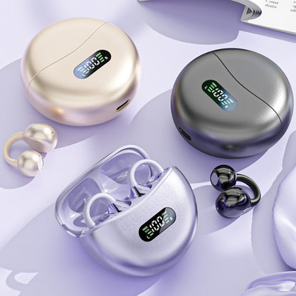 Auricolari Bluetooth| Design open-ear a clip | Non in-ear | Bluetooth 5.4 | Lunga autonomia - M79