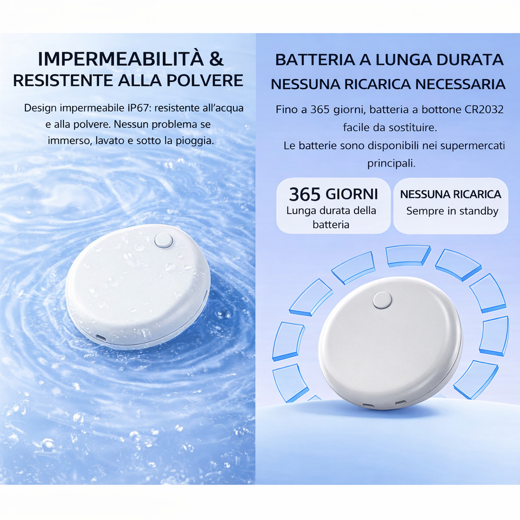 LOTAG Dispositivo Anti-Smarrimento – localizzatore compatibile con Android  Google Find Hub, Ideale per Chiavi, Zaini, Animali e Altri Oggetti - F18