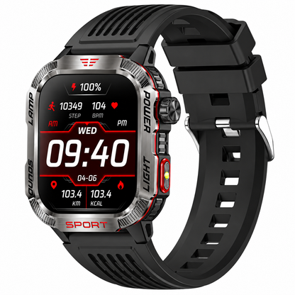 Smartwatch Sport AMOLED 2,01" con Chiamate Bluetooth, 100+ Modalità Sport, IP68, Torcia, Cardiofrequenzimetro e Batteria 600mAh LS-SW02
