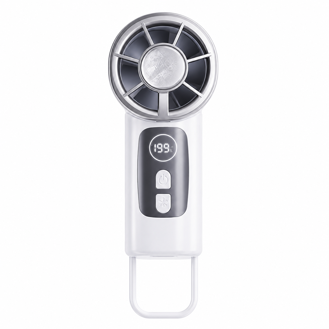 Ventilatore Mini Portatile con Raffreddamento a Semiconduttore | 199 Livelli di Velocità | Tecnologia TEC Effetto Ghiaccio | Motore da 11.000 giri/min | Display LED | Clip Regolabile | Ricarica USB | Ideale per Viaggi e Ufficio-Y51