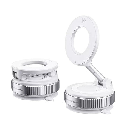 Supporto Magnetico Smartphone con Ventosa a Vuoto | 360° Rotazione | Super Stabile | Pieghevole e Salvaspazio | Perfetto per Auto, Tavolo, Muro, Vetro - SP03/SP04