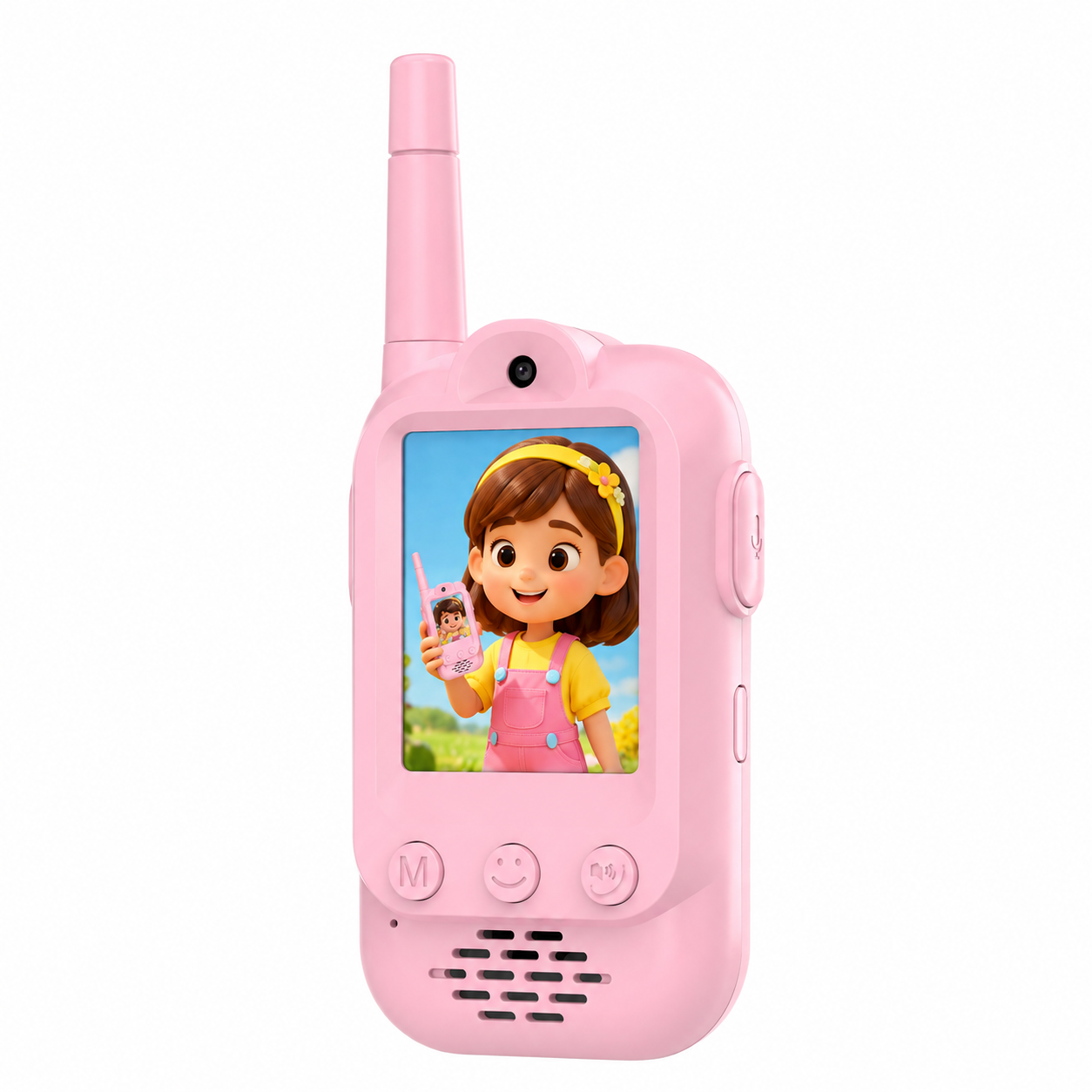 Walkie Talkie Video Smart per Bambini Connessione Wireless Doppia Videochiamata HD Schermo IPS Ricarica Type-C Batteria a Lunga Durata Audio HD-M008