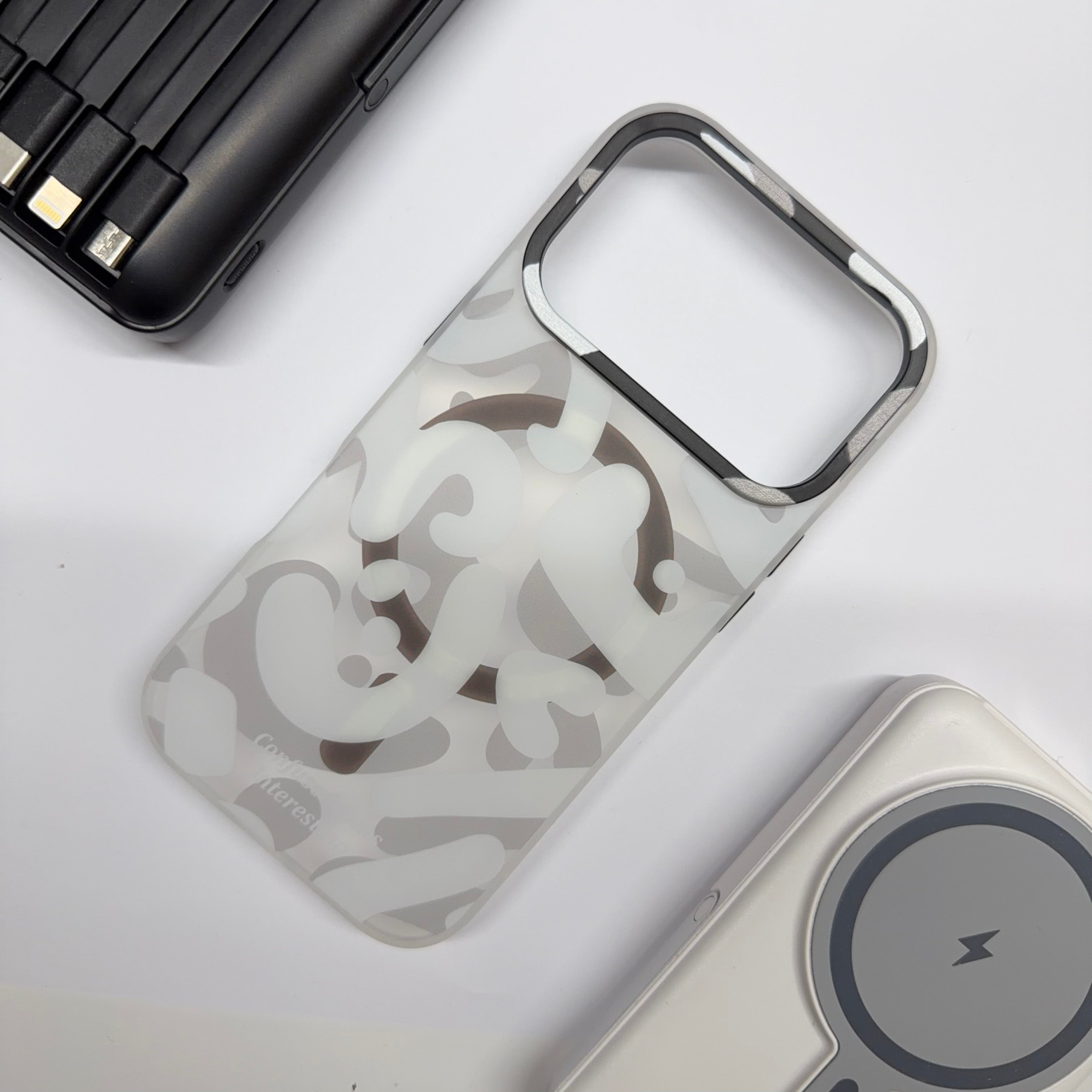 Cover per iPhone con stile mimetico, compatibile con MagSafe - 6042