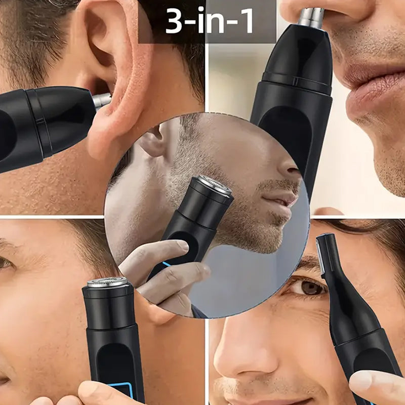 💥Trimmer 3 in 1 Professionale💥 Taglio Perfetto per Naso, Sopracciglia e Rasatura - Multifunzionale, Elegante e Facile da Usare! ✨🔥