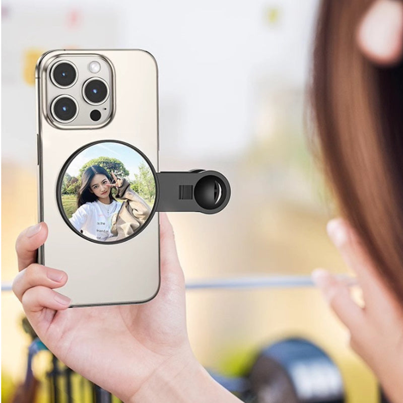 Specchio Universale per Selfie con Fotocamera Posteriore – HD, Portatile con Telecomando e Astuccio | Perfetto per Trucco e Foto all’Aperto - SS01