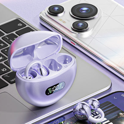 Auricolari Bluetooth| Design open-ear a clip | Non in-ear | Bluetooth 5.4 | Lunga autonomia - M79