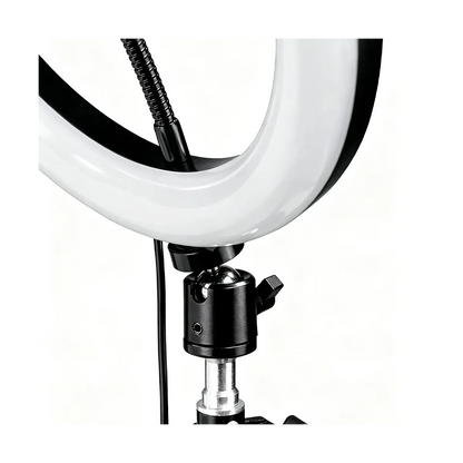 LED Ring Light da 10" con Treppiede Regolabile fino al 210cm e supporto telefono incluso  – Ideale per Live Streaming, Video e Make-up - LC-010
