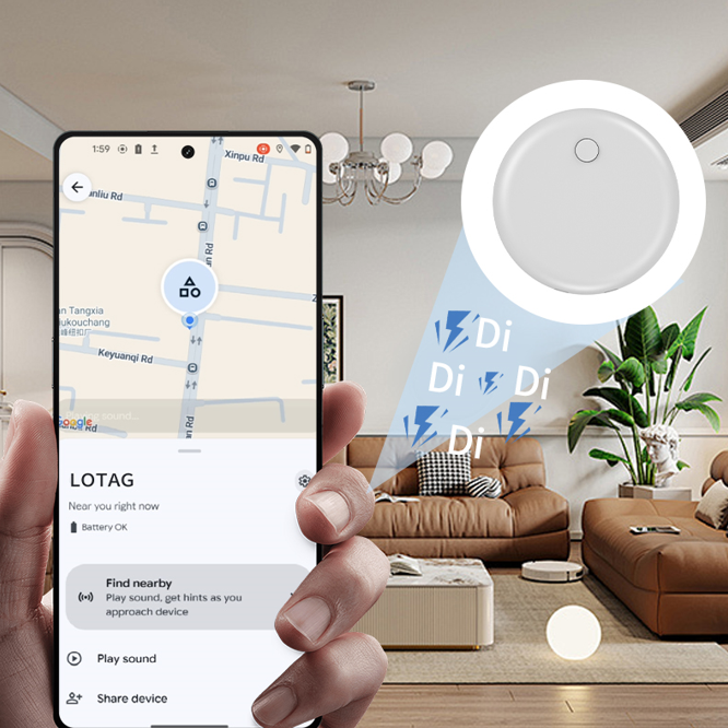 LOTAG Dispositivo Anti-Smarrimento – localizzatore compatibile con Android  Google Find Hub, Ideale per Chiavi, Zaini, Animali e Altri Oggetti - F18