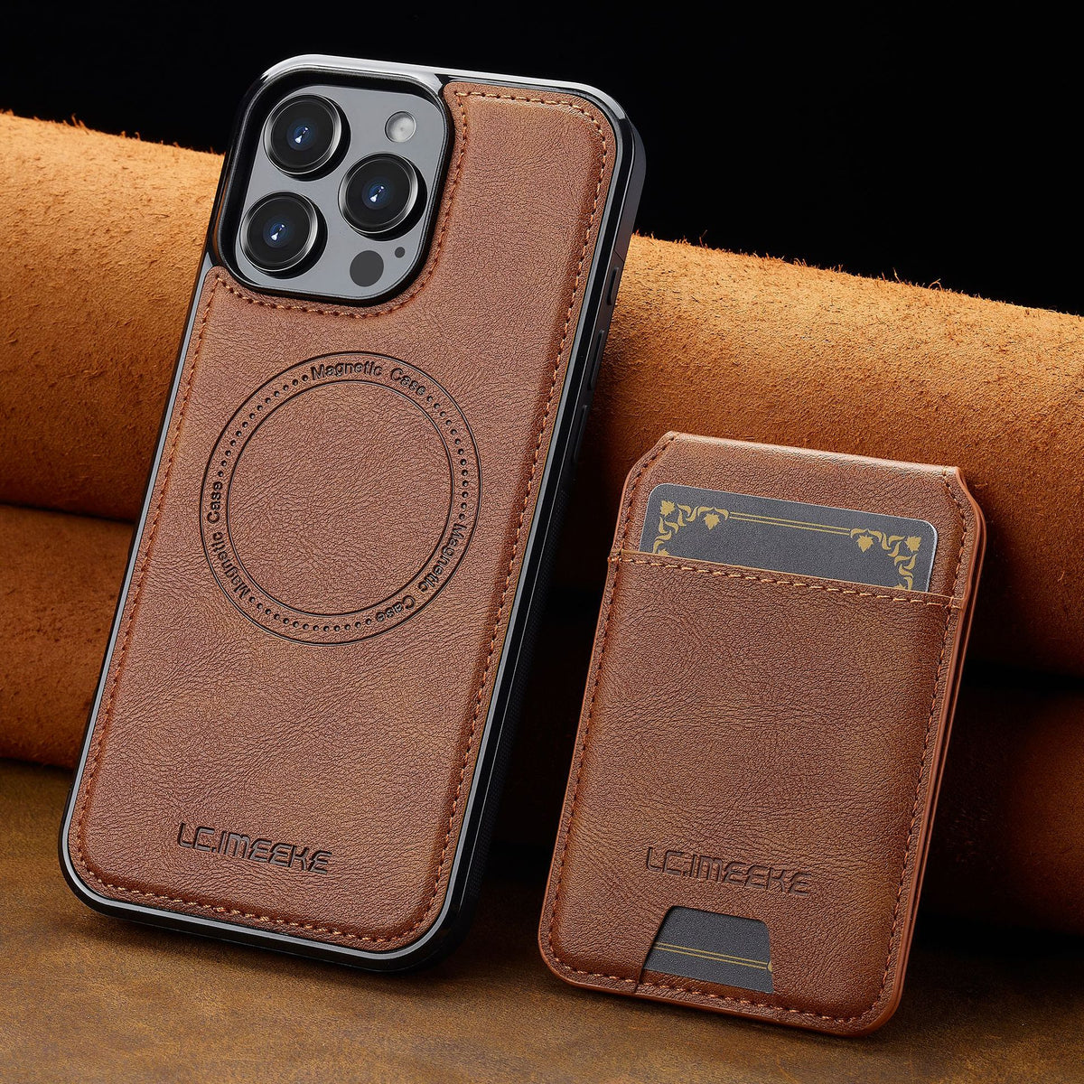 Cover Magnetica con Portafoglio Rimovibile 2 in 1 – Supporto Regolabile e Porta Carte CS15