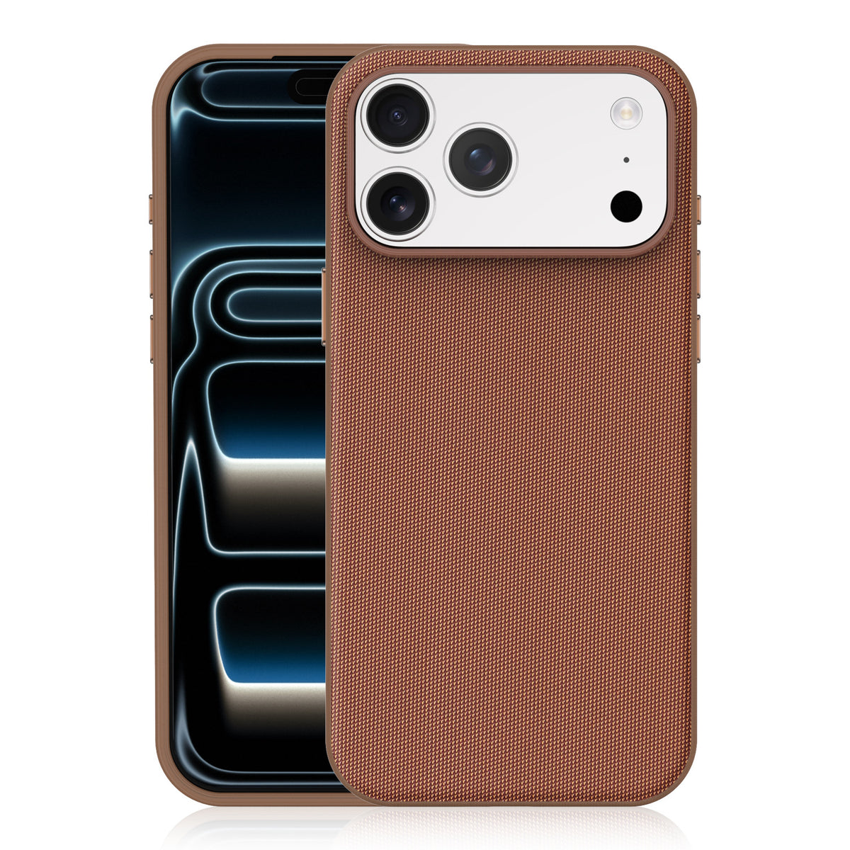 Cover Magnetica per iPhone, Protettiva Antiurto con Finitura Testurizzata e Bordi Rialzati-CS19