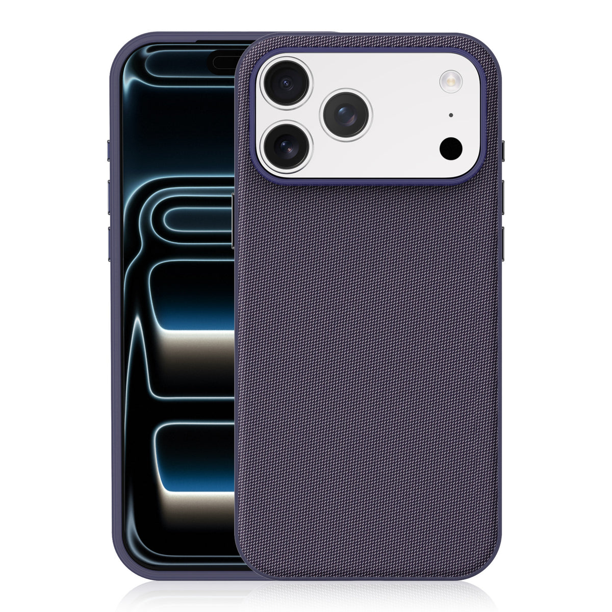 Cover Magnetica per iPhone, Protettiva Antiurto con Finitura Testurizzata e Bordi Rialzati-CS19