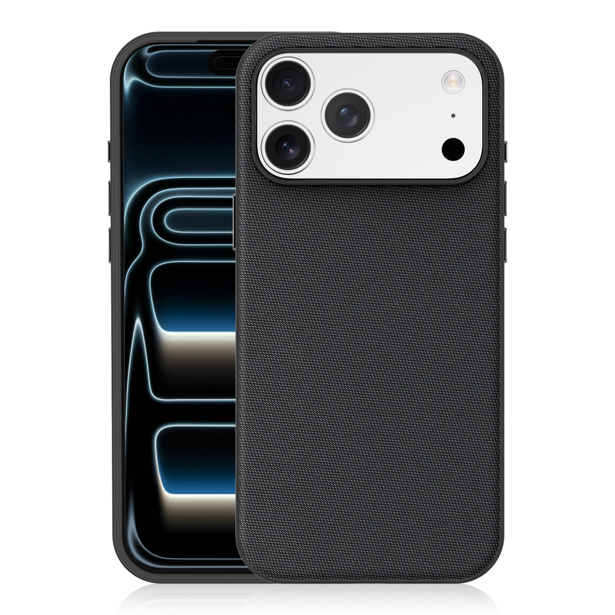 Cover Magnetica per iPhone, Protettiva Antiurto con Finitura Testurizzata e Bordi Rialzati-CS19