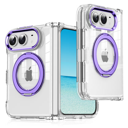 Cover Trasparente Magnetica per iPhone Duo con Supporto ad Anello 360° – Antiurto - DUO03