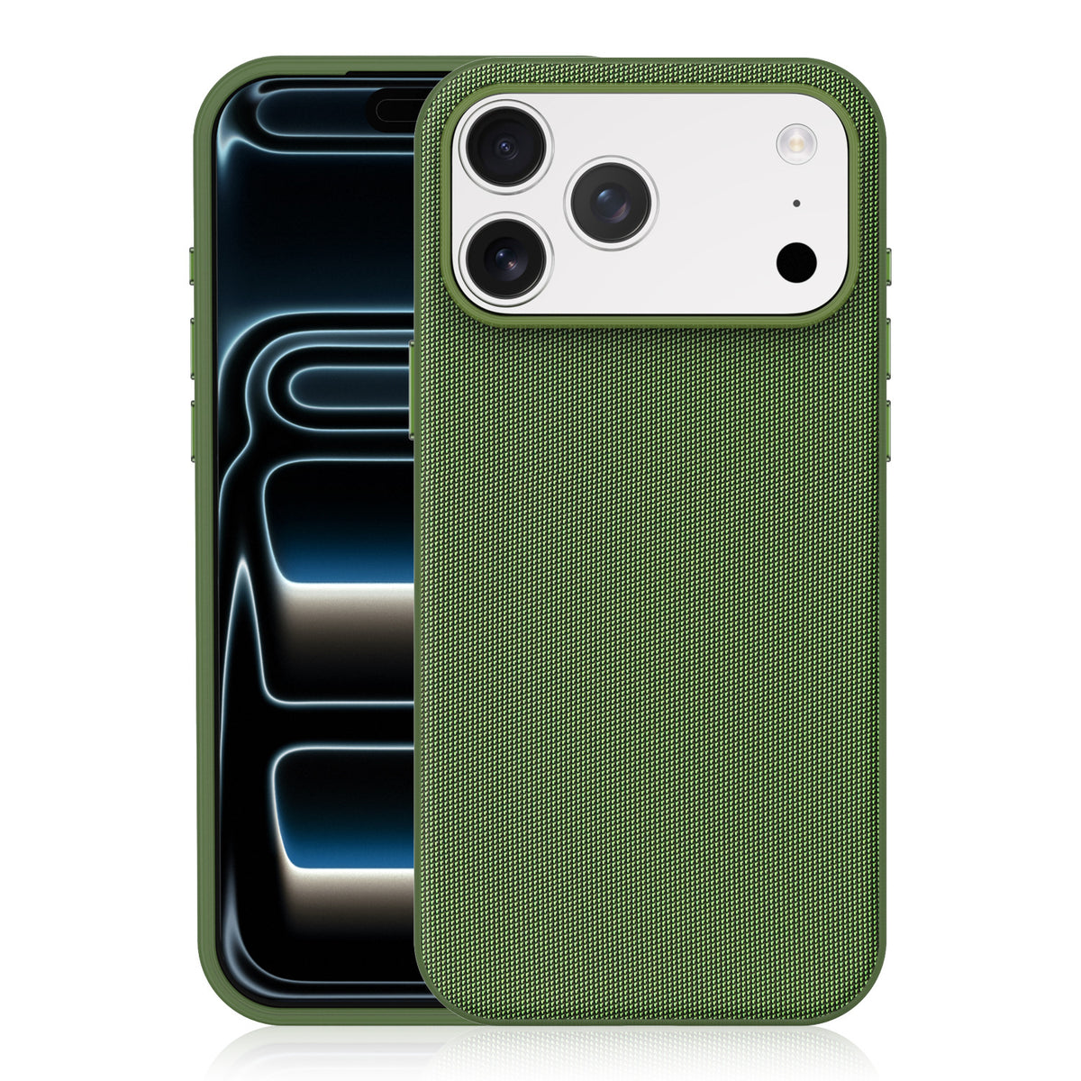 Cover Magnetica per iPhone, Protettiva Antiurto con Finitura Testurizzata e Bordi Rialzati-CS19