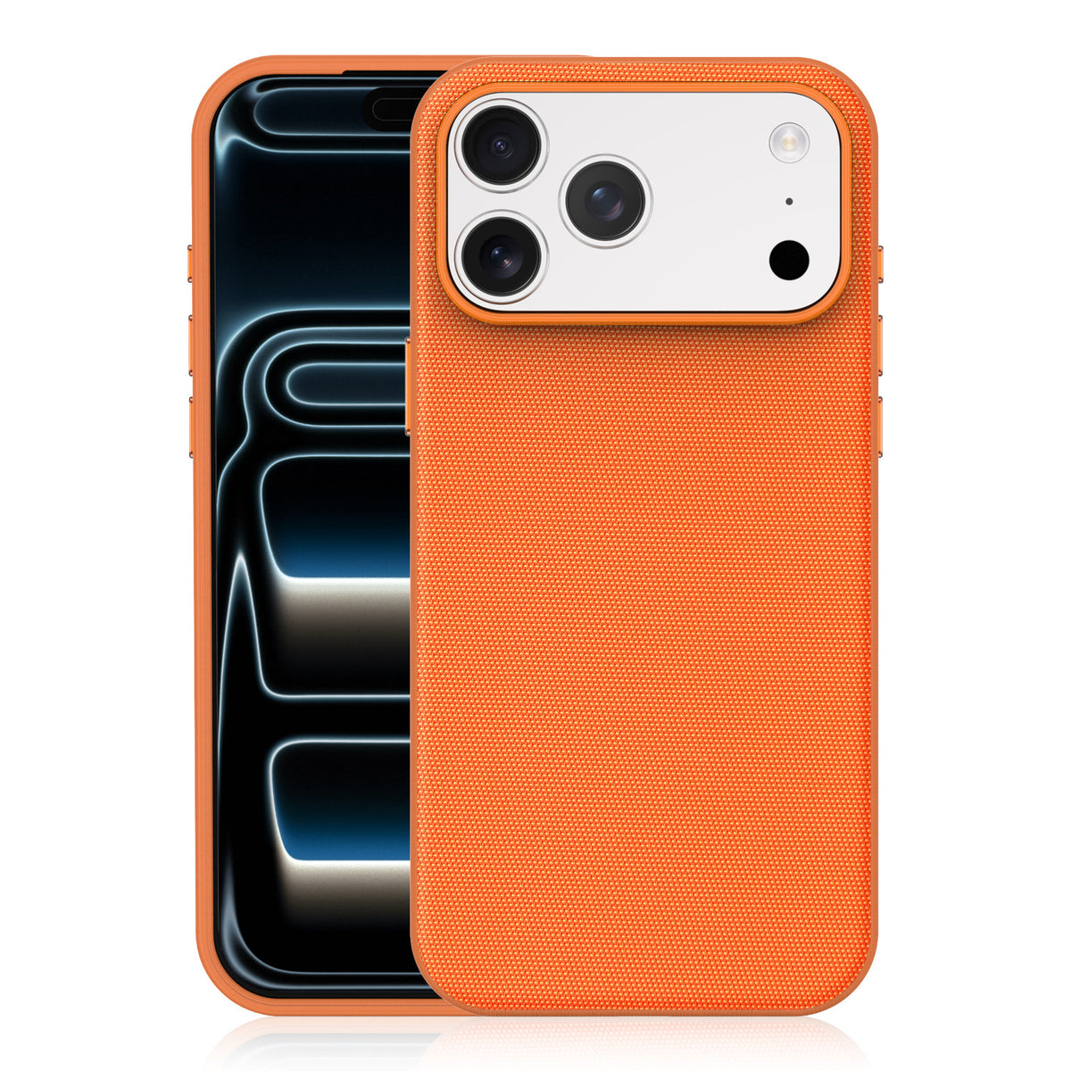 Cover Magnetica per iPhone, Protettiva Antiurto con Finitura Testurizzata e Bordi Rialzati-CS19