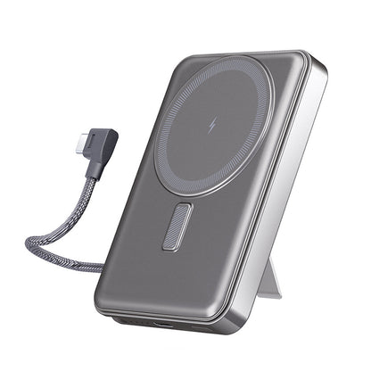 Power Bank Magnetico MagSafe con supporto e cavo Type C integrato - per Android e iPhone - 10000mAh - Ricarica Veloce - C05