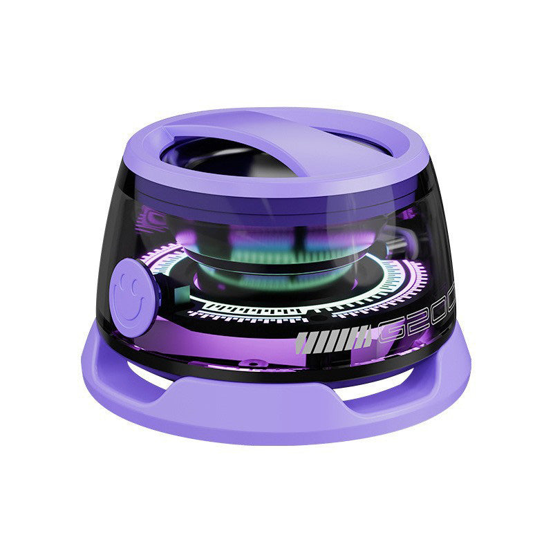 Mini Altoparlante Bluetooth 2 in 1 – 5W Potenza, Fino a 4h di Autonomia, Supporto Magnetico + Luci LED RGB + Stand per Smartphone | Wireless Portatile 500mAh | Mod. G200